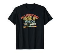 I'm Outdoorsy I Drink My Wine On The Patio Value Graphic T-Shirt