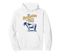 I'm Outstanding In My Field Goat Pun for Farmers Dad Joke Pullover Hoodie