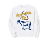 I'm Outstanding In My Field Goat Pun for Farmers Dad Joke Sweatshirt