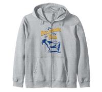I'm Outstanding In My Field Goat Pun for Farmers Dad Joke Zip Hoodie