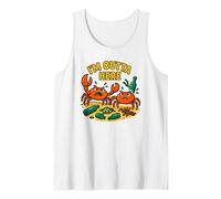 Im Outta Here: Angry Crabs Ocean Pollution Environmental Tank Top