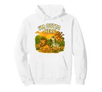 I'm Outta Here: Funny Zoo Escape Animals Freedom Slogan Pullover Hoodie