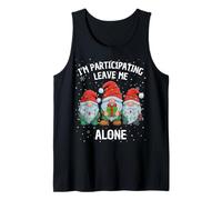 I'm Participating Leave Me Alone Ugly Christmas Sweater Tank Top