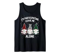 I'm Participating Leave Me Alone Ugly Christmas Sweater Tank Top