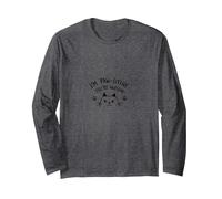 I'm Paw-sitive You're Awesome Cat Lover Encouragement Long Sleeve T-Shirt, Adult Unisex, Dark Heather Grey, M