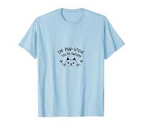 I'm Paw-sitive You're Awesome Cat Lover Encouragement T-Shirt, Men, Baby Blue, L