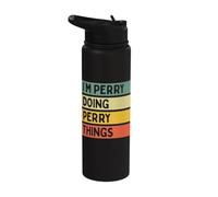 I'm Perry Doing Perry Things Funny Personalized Quote Stainless Steel Insulated Water Bottle