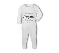 I'm 'Personalised Name's Awesome Little Sister - Baby Romper Suit - 0-3 Months