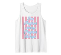 I'm Peyton Doing Peyton Things Cute Girl's Pink Stripe Tank Top