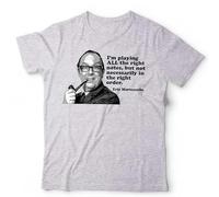 I'm Playing All The Right Notes Unisex T-Shirt - Classic Comedy Tribute Tee for Morecambe & Wise Fans - S Grey