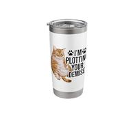 I'm Plotting Your Demise Cat Owner Cat Lover Animals Pets Stainless Steel Insulated Tumbler