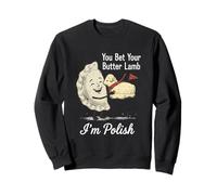 I'm Polish Pierogi Dyngus Day Butter Lamb Buffalo Retro Sweatshirt