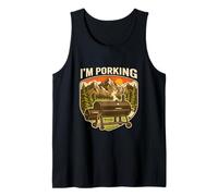 I'm Porking Funny BBQ Smoker Pig Pun Retro Grilling Tank Top