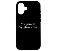 I'm powered by pizza vibes Funny Pizza Minimalist Case for iPhone 16