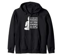I'm Practicing Compassion So Don't Piss Me Off Yoga humor Zip Hoodie