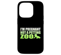 I'm Pregnant Not A Petting Zoo Graphic - Funny Pregnancy Case for iPhone 14 Pro