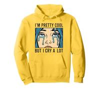I'm Pretty Cool But I Cry A Lot - Retro Comic Book - Pop Art Pullover Hoodie