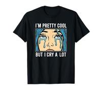 I'm Pretty Cool But I Cry A Lot, Retro Vintage Pop Art Style T-Shirt