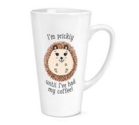 I'm Prickly Until I've Had My Coffee Hedgehog 17oz Large Latte Mug Cup