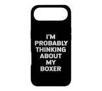 I'm Probably Thinking About My Boxer Dog Owner Lover Mom Dad Case for iPhone Air