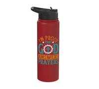 I'm Proof That God Answers Prayers Stainless Steel Insulated Water Bottle