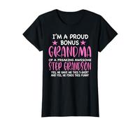 I'm proud bonus grandma step grandson bonus grandmom T-Shirt