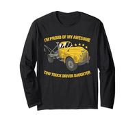 I'm Proud of My Awesome Truck Driver Daughter Tow Truck Long Sleeve T-Shirt