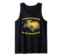 I'm Proud of My Awesome Truck Driver Daughter Tow Truck Tank Top
