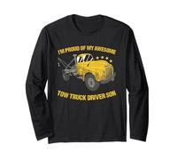 I'm Proud of My Awesome Truck Driver Son Tow Truck Operator Long Sleeve T-Shirt