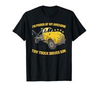 I'm Proud of My Awesome Truck Driver Son Tow Truck Operator T-Shirt