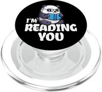I'm Reading You Panda Bear Comic Design Book Psychoanalysis PopSockets PopGrip for MagSafe
