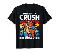 I'm Ready Crush Kindergarten Back to School Dinosaur Boys T-Shirt
