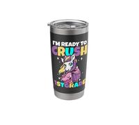 I'm Ready to Crush 1st Grade Unicorn Funny Back to School Stainless Steel Insulated Tumbler