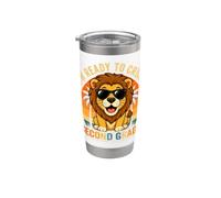 I'm Ready to Crush 2nd Grade Lion Sunglasses Retro Funny Stainless Steel Insulated Tumbler