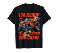 I'm Ready to Crush 2nd Grade Monster Truck First Day School T-Shirt