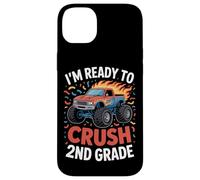 Im Ready To Crush 2nd Grade Monster Truck Student Boys Case for iPhone 14 Plus
