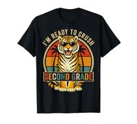 I'm Ready to Crush 2nd Grade Tiger Sunglasses Funny Retro T-Shirt