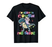 I'm Ready to Crush 2nd Grade Unicorn Dinosaur Back to School Value Graphic T-Shirt