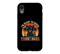 I'm Ready to Crush 3rd Grade Panther Sunglasses Retro Funny Case for iPhone XR