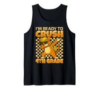 I'm Ready to Crush 4th Grade Dabbing Cat Back to School Tank Top