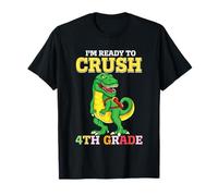 I'm Ready to Crush 4th Grade Fourth Funny Dinosaur Student T-Shirt
