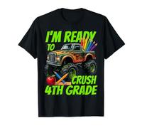 I'm Ready to Crush 4th Grade Monster Truck Boy School Year T-Shirt