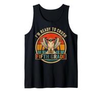 I'm Ready to Crush 5th Grade Hawk Sunglasses Funny Retro Tank Top