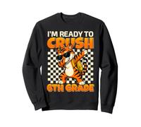 I'm Ready To Crush 6th Grade Dabbing Tiger Back To School Sweatshirt