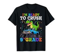 I'm Ready to Crush 9th Grade Monster Truck Dinosaur Boys T-Shirt
