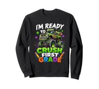 I'm Ready to Crush First Grade Back To School Monster Truck Sweatshirt