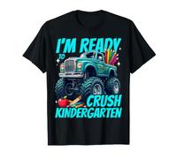 I'm Ready to Crush Kindergarten Back to School Monster Truck T-Shirt