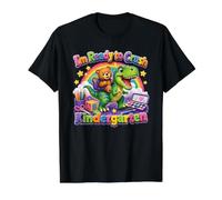 I'm Ready to Crush Kindergarten Capybara Dino Kids Design Value Graphic T-Shirt, Men, Black, M