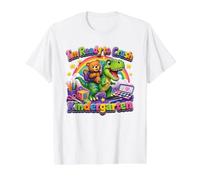I'm Ready to Crush Kindergarten Capybara Dino Kids Design Value Graphic T-Shirt, Men, White, L