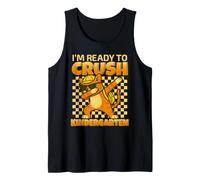 I'm Ready to Crush Kindergarten Dabbing Cat Back to School Tank Top